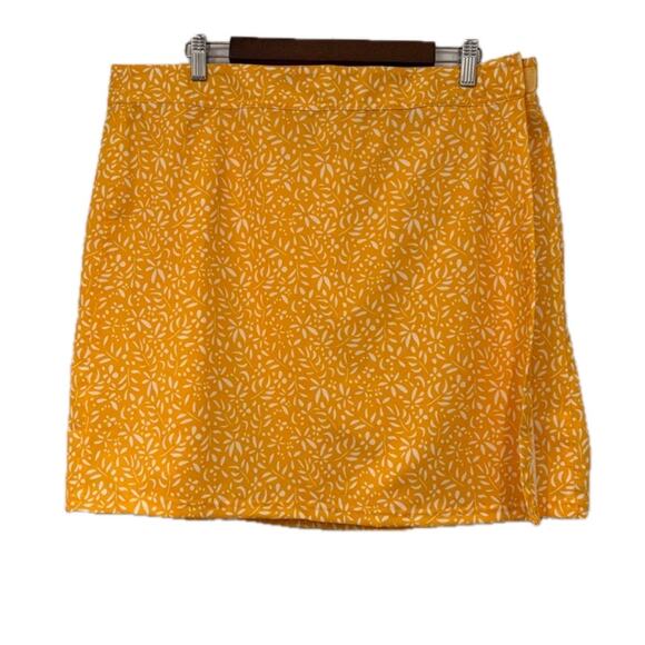 RipSkirt Hawaii Skirt Size XL Length 2 Damask Citrus Yellow Adjustable Quick Dry - Picture 1 of 6